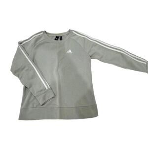 Adidas Women’s Essential Sage Green Crewneck Pullover Sweatshirt- Size Medium